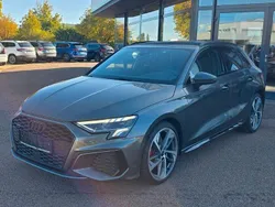 Grau Gebraucht 2023 Audi A3 Sportback S-Line Limousine | 38.890 € (Etwas zu teuer)