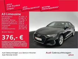 Mythosschwarz metallic Gebraucht 2022 Audi A3 S-Line Limousine | 31.492 € (Etwas zu teuer)