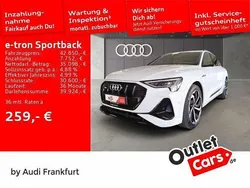Gletscherweiß metallic Gebraucht 2021 Audi e-tron Sportback Ambiente SUV | 42.850 € (Fairer Preis)