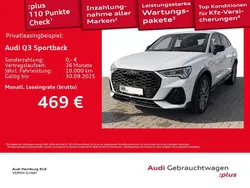 Gletscherweiß metallic Gebraucht 2024 Audi Q3 Sportback S-Line SUV | 44.440 € (Fairer Preis)