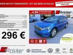Raceblau metallic Gebraucht 2021 Skoda Enyaq iV Loft SUV | 24.949 € (Guter Preis)