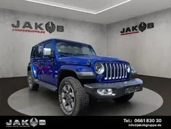 Ocean blue metallic c/c Gebraucht 2020 Jeep Wrangler Overland SUV | 44.990 € (Guter Preis)