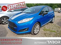 Arubablau metallic Gebraucht 2016 Ford Fiesta Titanium Kleinwagen | 8.985 € (Guter Preis)