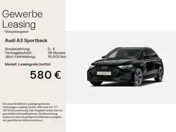 Schwarz Neu 2025 Audi A3 Sportback e-tron S-Line Limousine | 53.480 € (Teuer)