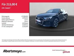 Mythosschwarz metallic Gebraucht 2024 Audi A1 Sportback Advanced Plus Kleinwagen | 27.930 € (Guter Preis)