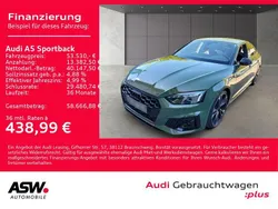 Distriktgrün metallic Gebraucht 2024 Audi A5 Sportback S-Line Limousine | 53.530 €