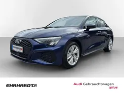 Navarrablau metallic Gebraucht 2024 Audi A3 Sportback S-Line Limousine | 33.950 € (Guter Preis)