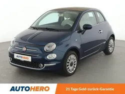 Blau Gebraucht 2019 Fiat 500C Lounge Cabrio | 8.840 € (Fairer Preis)