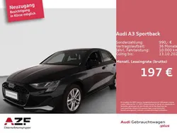 Mythosschwarz metallic Gebraucht 2025 Audi A3 Advanced Plus | 28.380 € (Fairer Preis)