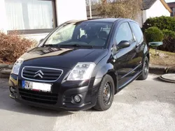 Schwarz metallic Gebraucht 2008 Citroën C2 Kleinwagen | 2.980 €