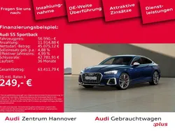 Navarrablau metallic Gebraucht 2023 Audi S5 Sportback Ambiente Kleinwagen | 56.450 € (Fairer Preis)
