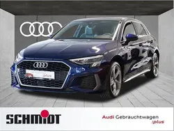 Navarrablau metallic Gebraucht 2023 Audi A3 Sportback e-tron S-Line Limousine | 39.840 €