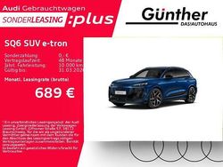 Ascariblau metallic Gebraucht 2025 Audi SQ6 e-tron Edition .1 SUV | 79.200 € (Etwas zu teuer)