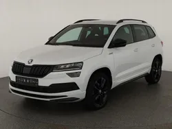 Moon weiss metallic Gebraucht 2020 Skoda Karoq SportLine SUV | 28.495 € (Etwas zu teuer)