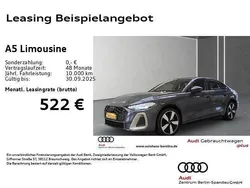 Grau Neu 2025 Audi A5 S-Line Coupé | 48.320 € (Superpreis)