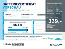 Moonweiß perleffekt (metallic) Gebraucht 2022 Skoda Enyaq iV Loft SUV | 33.410 € (Fairer Preis)