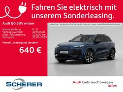 Ascariblau metallic (metallic) Gebraucht 2024 Audi Q6 e-tron Advanced SUV | 69.990 € (Superpreis)