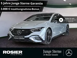 Grau / manufaktur alpingrau Gebraucht 2024 Mercedes EQE350 AMG line Limousine | 57.990 € (Etwas zu teuer)