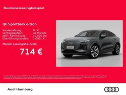 Grau Neu 2025 Audi Q6 Sportback e-tron Performance SUV | 91.985 €