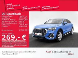 Blau Gebraucht 2022 Audi Q3 Sportback S-Line SUV | 29.872 € (Guter Preis)