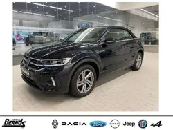 Schwarz metallic Gebraucht 2023 VW T-Roc Cabriolet R-line Cabrio | 31.980 € (Fairer Preis)