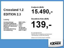 Diamant schwarz Gebraucht 2022 Opel Crossland Edition SUV | 15.490 € (Superpreis)