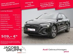 Mythosschwarz metallic Gebraucht 2024 Audi Q8 e-tron S-Line SUV | 58.980 € (Etwas zu teuer)