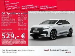 Gletscherweiß metallic Gebraucht 2023 Audi Q4 Sportback e-tron Ambiente SUV | 45.191 € (Teuer)