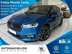 Race blau metallic/dach schwar Neu 2025 Skoda Fabia Monte Carlo Limousine | 26.990 € (Fairer Preis)
