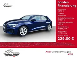 Blau Gebraucht 2024 Audi A3 Sportback S-Line Limousine | 34.450 € (Superpreis)