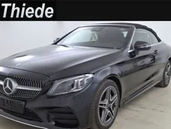 Obsidianschwarz – metalliclack Gebraucht 2019 Mercedes C180 AMG line Cabrio | 30.750 € (Guter Preis)