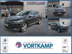 Deep black perleffekt (metallic) Gebraucht 2021 VW Tiguan Allspace Highline SUV | 29.780 € (Fairer Preis)