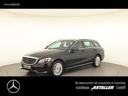 Metalliclack obsidianschwarz (metallic) Gebraucht 2015 Mercedes C180 Exclusive Kombi | 16.499 € (Fairer Preis)