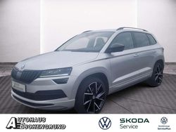 Brilliantsilber metallic Gebraucht 2021 Skoda Karoq SportLine SUV | 25.889 € (Etwas zu teuer)