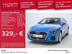 Turboblau Gebraucht 2022 Audi A3 Sportback e-tron Ambiente Limousine | 27.389 € (Fairer Preis)