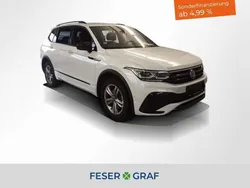 Oryxweiß perlmuteffekt Gebraucht 2024 VW Tiguan Allspace R-line SUV | 44.400 € (Fairer Preis)