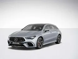 Metalliclack hightechsilber Gebraucht 2023 Mercedes CLA45 AMG Shooting Brake AMG Kombi | 55.670 € (Etwas zu teuer)