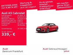 Rot Gebraucht 2021 Audi A5 Cabriolet Advanced Cabrio | 35.850 € (Fairer Preis)