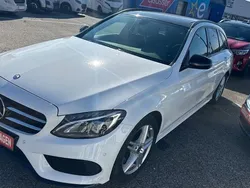 Weiß Gebraucht 2017 Mercedes C220 AMG line Kombi | 18.899 € (Fairer Preis)