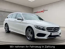 Polarweiss unilack Gebraucht 2016 Mercedes C400 AMG line Kombi | 26.900 € (Fairer Preis)