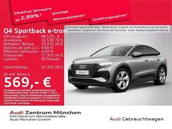 Grau Gebraucht 2025 Audi Q4 Sportback e-tron S-Line SUV | 48.529 € (Guter Preis)