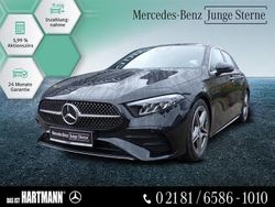 Kosmosschwarz metallic Gebraucht 2024 Mercedes A200 AMG Limousine | 34.420 € (Etwas zu teuer)