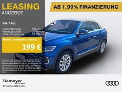Ravennablau metallic Gebraucht 2024 VW T-Roc Cabriolet Style Cabrio | 26.490 € (Superpreis)
