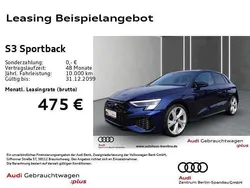 Blau Gebraucht 2024 Audi S3 Ambiente Limousine | 43.666 € (Fairer Preis)