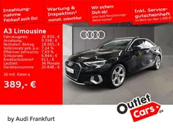 Mythosschwarz metallic Gebraucht 2022 Audi A3 Ambiente Limousine | 26.850 € (Fairer Preis)