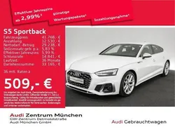 Ibisweiß Gebraucht 2022 Audi S5 Sportback Ambiente Kleinwagen | 45.792 € (Superpreis)