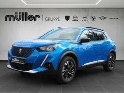 Vertigo blau metallic (metallic) Gebraucht 2022 Peugeot e-2008 Allure SUV | 15.870 € (Superpreis)