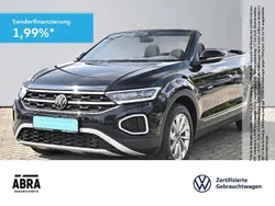 Schwarz Gebraucht 2024 VW T-Roc Cabriolet Style Cabrio | 25.950 € (Superpreis)