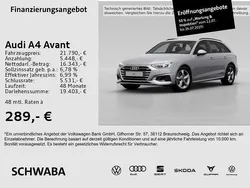 Florettsilber metallic Gebraucht 2022 Audi A4 Advanced Plus Kombi | 21.790 € (Superpreis)