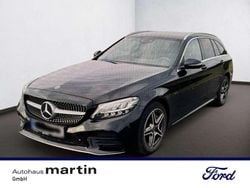 Obsidianschwarz Gebraucht 2021 Mercedes C300e AMG line Kombi | 27.990 € (Superpreis)